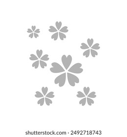 flowers icon on a white background, vector illustration
