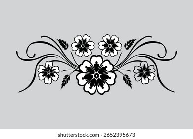 Flowers icon set. Flowers isolated on transparent background. Flowers in modern simple