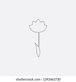 flowers icon sign signifier vector