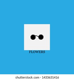 flowers icon sign signifier vector