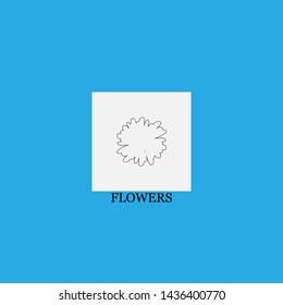 flowers icon sign signifier vector