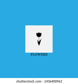 flowers icon sign signifier vector