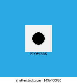 flowers icon sign signifier vector