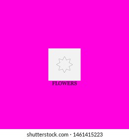flowers icon sign signifier vector