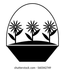 Flowers icon. Simple illustration of flowers vector icon for web