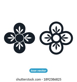 flowers icon template color editable. flowers symbol vector illustration for graphic and web design.