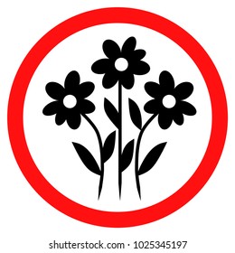 flowers icon vector