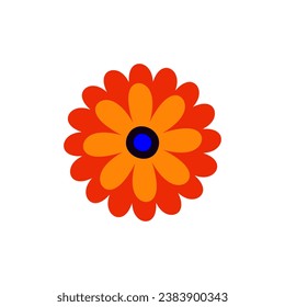 Flowers icon vector. Day of the Dead illustration sign. Holiday symbol or logo.