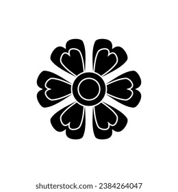 Flowers icon vector. Day of the Dead illustration sign. Holiday symbol or logo.