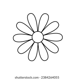Blumensymbol, Vektorgrafik. Tag des toten Illustrationszeichens. Feiertagssymbol oder -logo.