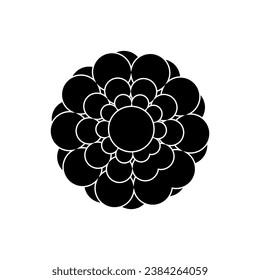 Flowers icon vector. Day of the Dead illustration sign. Holiday symbol or logo.
