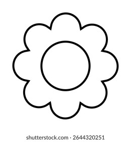 Vetor de ícone de flores. Sinal de ilustração de jardim. Símbolo de estufa. Ícone da Web de flores. Design de símbolo conservatório para web e app.
