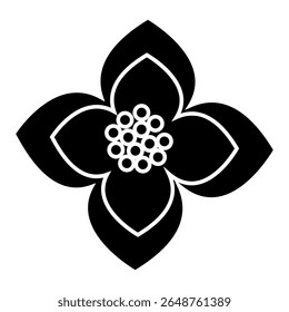 Vetor de ícone de flores. Sinal de ilustração de jardim. Símbolo de estufa. Ícone da Web de flores. Design de símbolo conservatório para web e app.