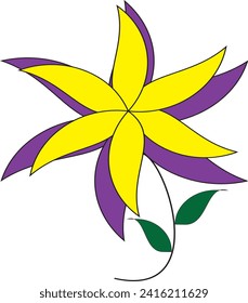 vector de icono de flores e ilustración