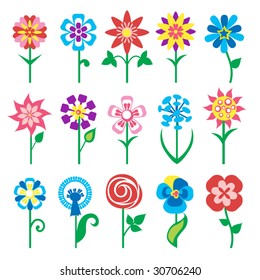iconos de flores