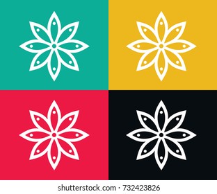 flowers icons vector