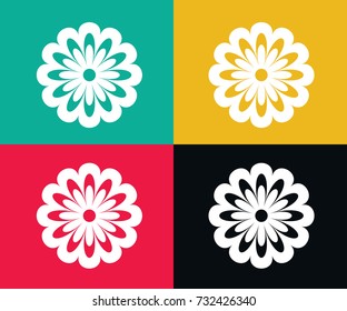 flowers icons vector