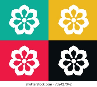 flowers icons vector