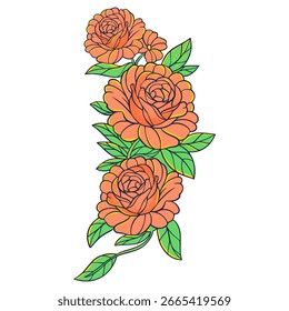 Flores Ilustración Elemento Patrón Decoración Arte
