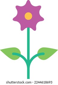 flowers illustration with flat style