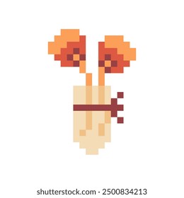 flowers inside vase pixel art for your needs