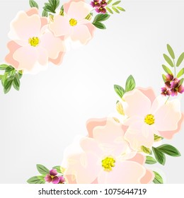 Flowers invitation card