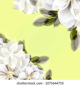 Flowers invitation card