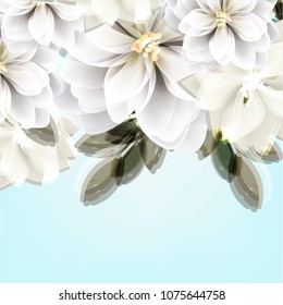 Flowers invitation card