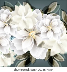 Flowers invitation card