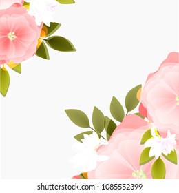 Flowers invitation card
