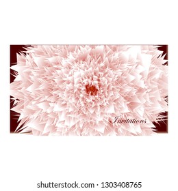 Flowers . Invitation card. Flowers background.