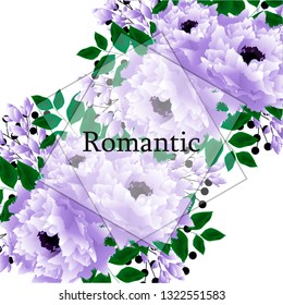 Flowers . Invitation card. Flowers background.