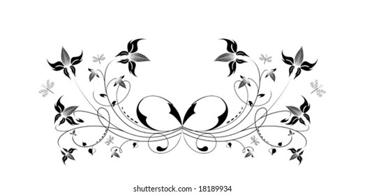 Flowers. Isolated on white background.