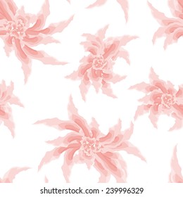 Flowers isolated. Seamless floral background