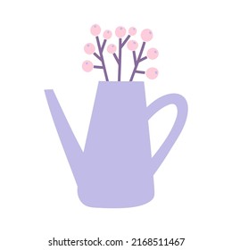Flowers in a Jug Hand-drawn Vector Illustration