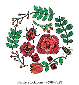 flowers and ladybugs icon image 