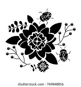 flowers and ladybugs icon image 
