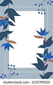 diseño de banners para bordes de flores y hojas