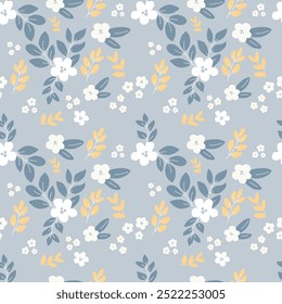 flowers leaf pattern desing print
