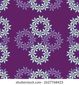 flowers and leaf textile pattern art work