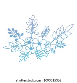 flowers and leafs decoratives