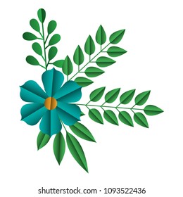 flowers and leafs decoratives