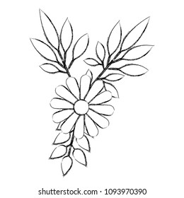 flowers and leafs decoratives