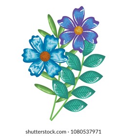 flowers and leafs garden decorative