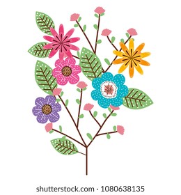 flowers and leafs garden decorative