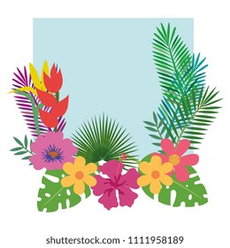 flowers and leafs garden frame