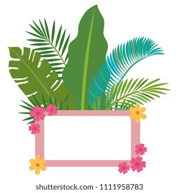 flowers and leafs garden frame