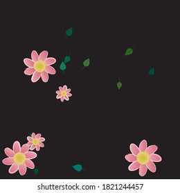 Blumen und Blätter nahtlose dekorative Vektormuster.