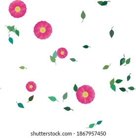 Flores y hojas sin fisuras de vectores ornamentales.