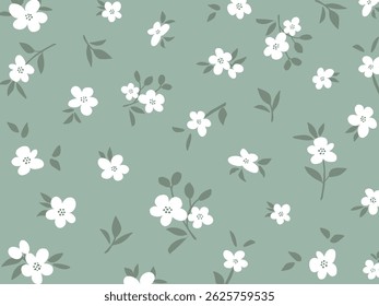 Flowers and leaf's wall art vector background. Foliage line art drawing with abstract shape. Abstract Plant Art design for print, cover, wallpaper, Minimal and natural wall art. Vector illustration.